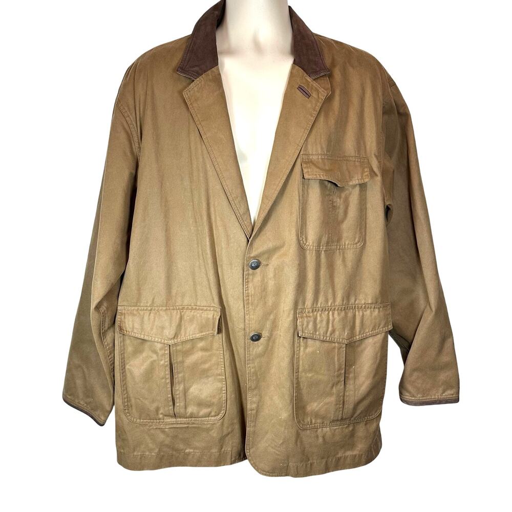 Madison Creek Brown Chore Jacket with Dark Brown Collar